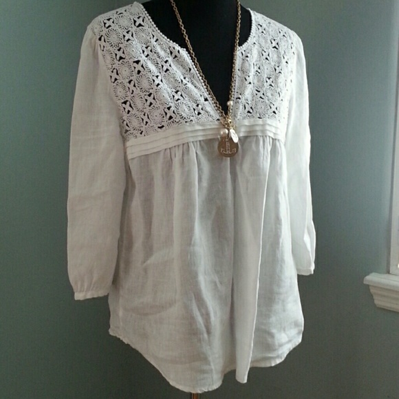 I Love Linen Boho Top
