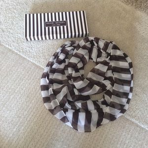 Henri Bendel Chiffon Infinity Scarf in Box
