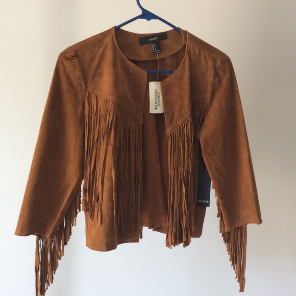 Forever 21 Jackets & Blazers - ✨PRICE REDUCED✨ Leather Fringe Jacket