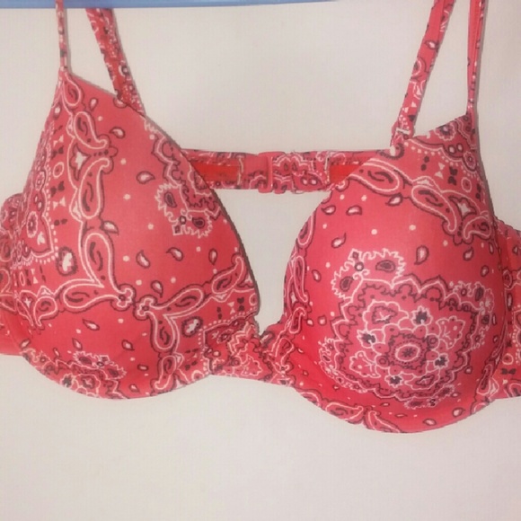 Red Paisley Swimsuit Top