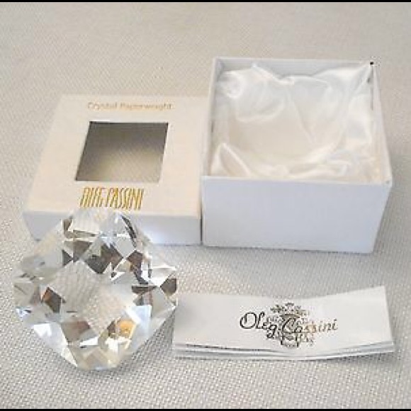 Oleg Cassani Crystal Diamond Paperweight