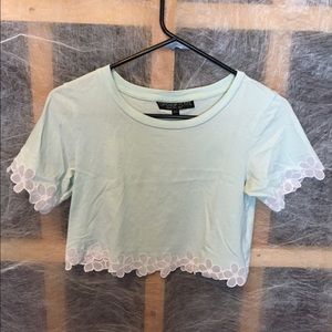 Light blue daisy crop top!