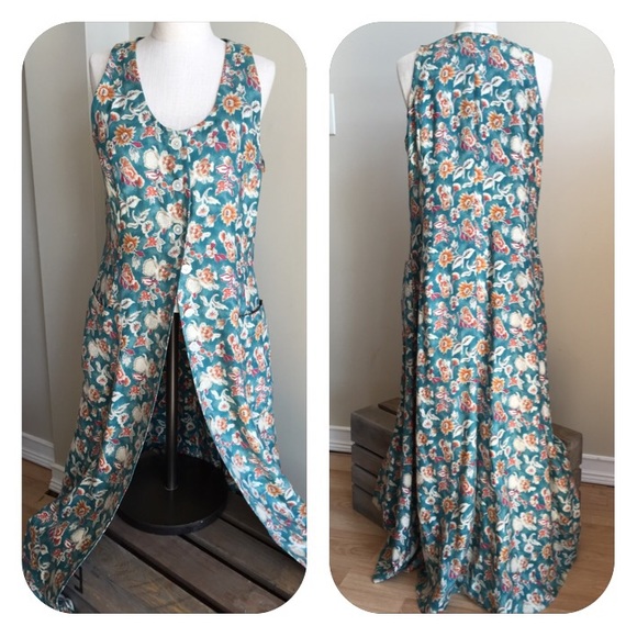 Vintage Ralph Lauren Button Down Dress 100% Silk