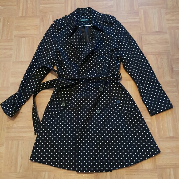 Polka dot Ralph Lauren trench jacket