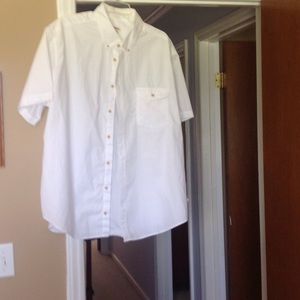 Man's Short Sleeve Button Down Collar XXL