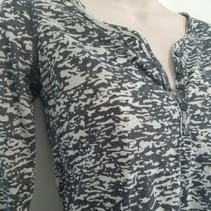 Long sleeve burnout T