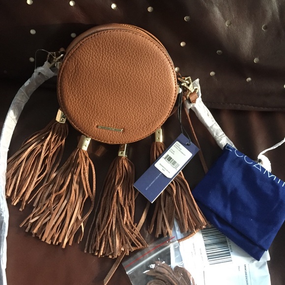 NEW Rebecca Minkoff Fringe Crossbody in Camel - Picture 4 of 4