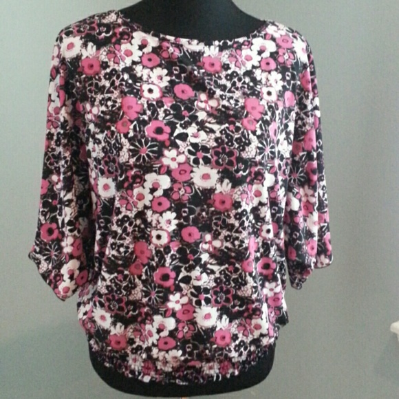 Style & Co. Floral Batwing Top