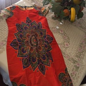 FITTED AFRICAN PRINT GOWN