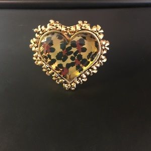 Betsey Johnson leopard ring
