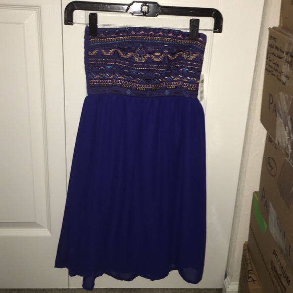 Navy Tribal dress NWT