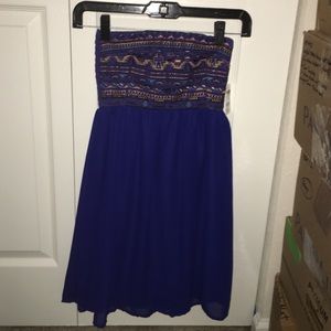 Navy Tribal dress NWT