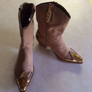 FINAL REDUCTION! NEW COWBOY BOOTS SUEDE LEATHER!