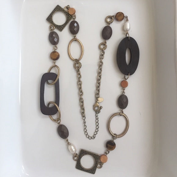 Lia  Sophia long chunky necklace