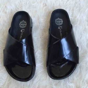 Jeffrey Campbell Black Slip Ons