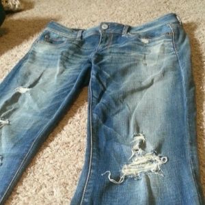 Ripped american eagle jeans