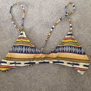 RVCA tribal bikini swim top