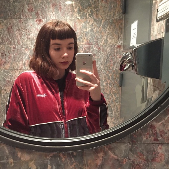 Supreme velour zip up