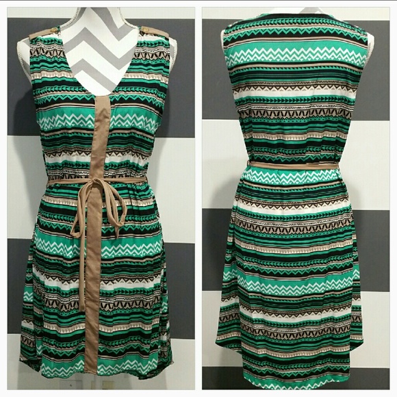 PRINTS and COLORS HIGH LOW DRESS - Picture 3 of 4