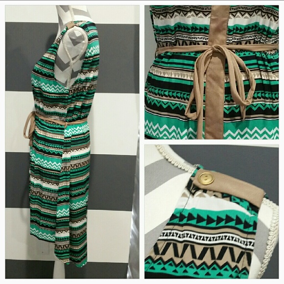 PRINTS and COLORS HIGH LOW DRESS - Picture 4 of 4