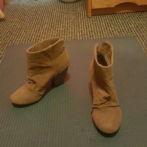 Adorable Brown Suede Booties