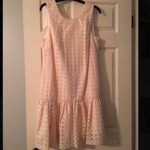 J. Crew drop waist eyelet dress