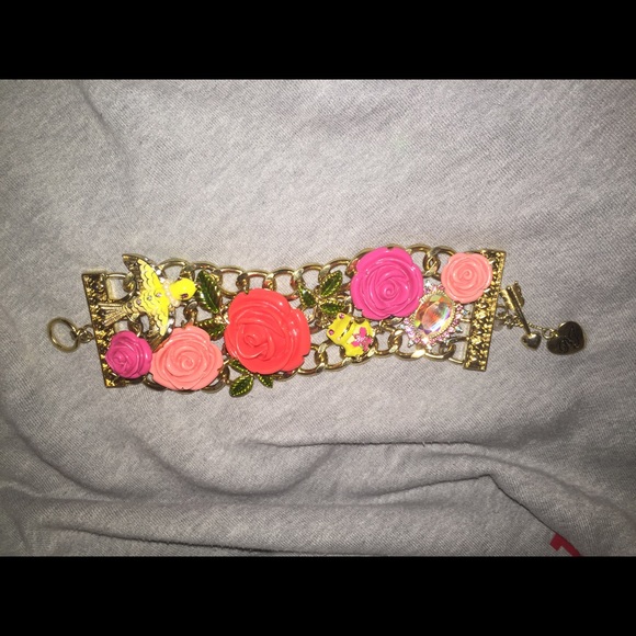 Betsey Johnson rose garden bracelet
