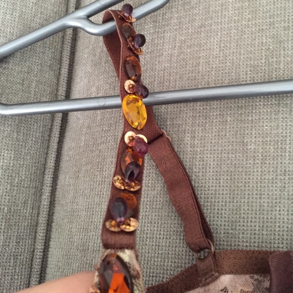 GOEGEOUS BRA WITH RHINESTONE EMBELLISHMENTS - Picture 3 of 4