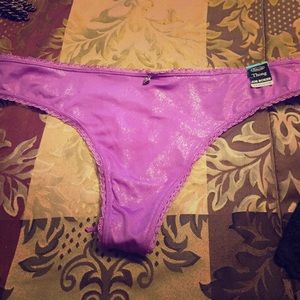 Metallic Purple thong NWT