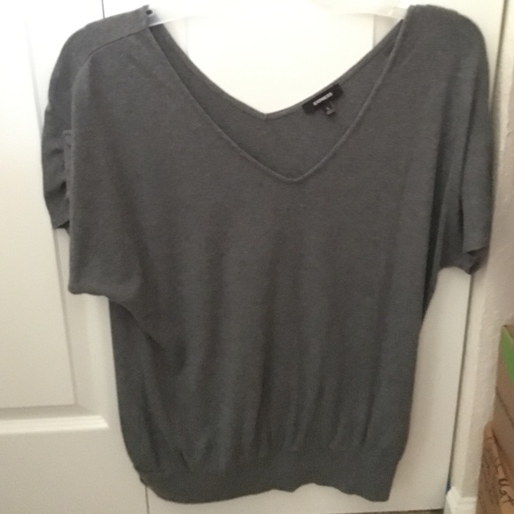 Gray shirt tunic
