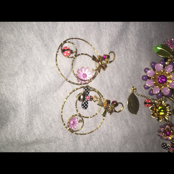 Betsey Johnson bug earrings