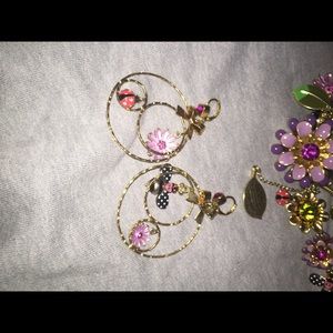 Betsey Johnson bug earrings