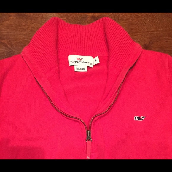 Pink Vineyard Vines Quarter Zip