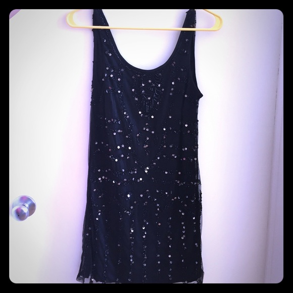Little black sequin dress!