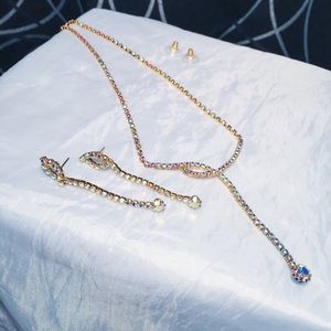 Austrian Crystal necklace and earrings