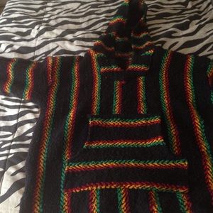rasta poncho