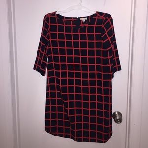Navy and Red Gap dress