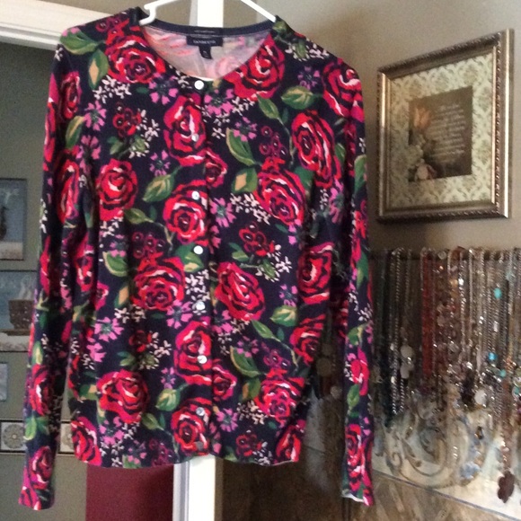 Lands' End Sweaters - Size 10-12 Bright Cardigan Sweater