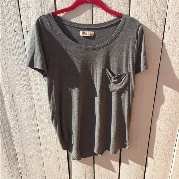 Hollister high low pocket t-shirt