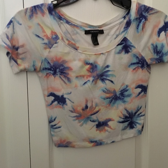 Tropical crop top
