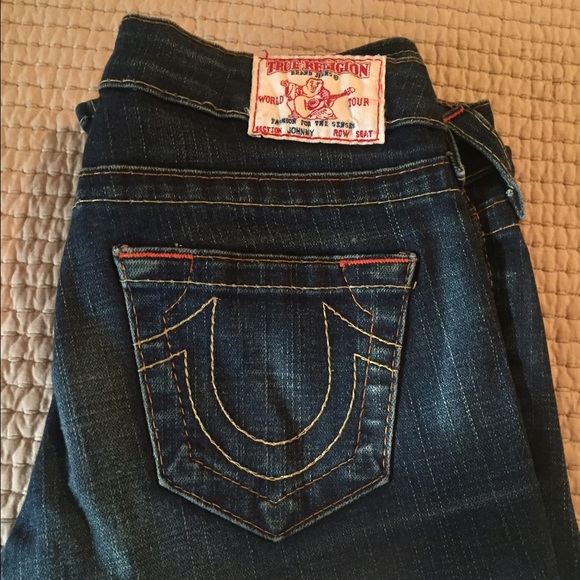True Religion s26 "Johnny" straight leg jeans GUC