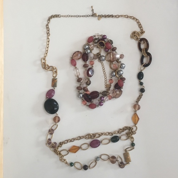 SALE!!! Lia Sophia long jeweltine necklace bundle