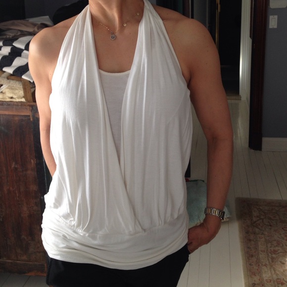 White halter top size medium