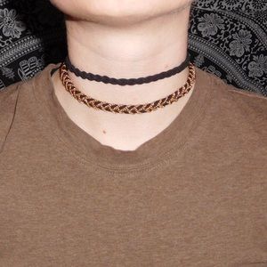 Black and Gold Choker set