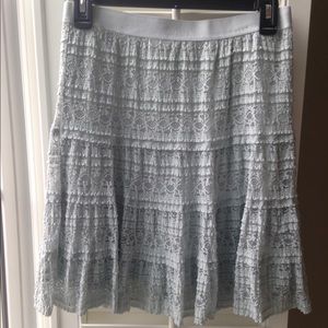 Max Studio gray lace skirt