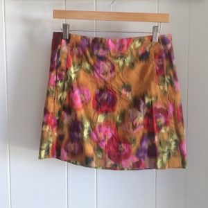 JCREW floral pocket mini skirt