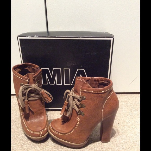 Brown Leather Ankle Boots