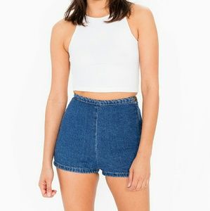 American Apparel Denim Tap Shorts