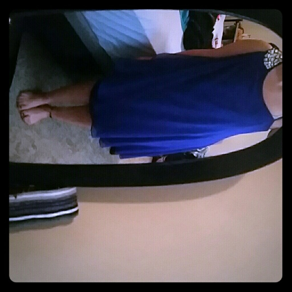 Blue violet dress