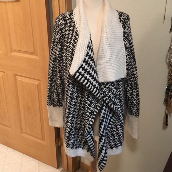 Black and white chevron sweater